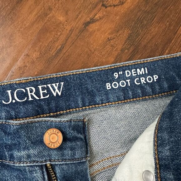NWT J. CREW 9" Demi-Boot Crop Jean in Palmyra Wash - Picture 8 of 15